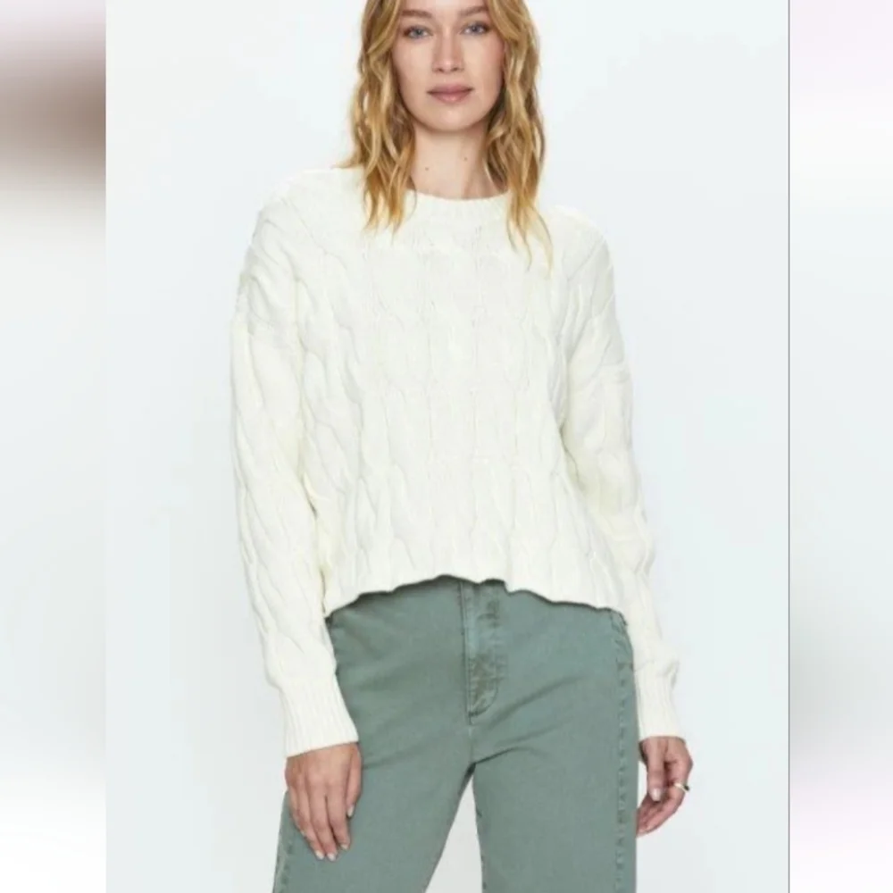 Pistola Eva Crew Neck Cable Knit Sweater